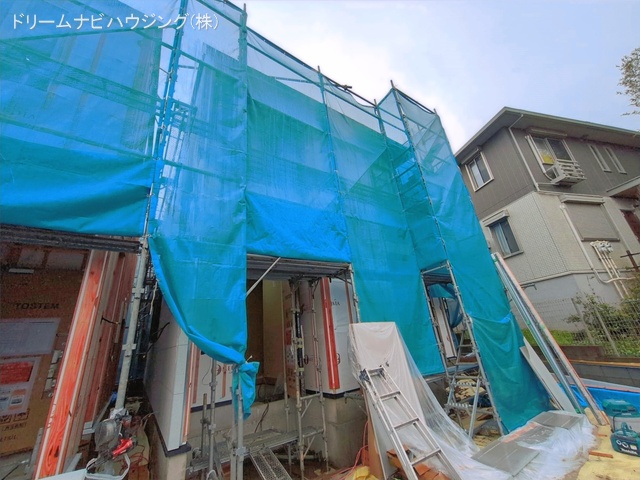 千葉県市川市北方3丁目の新築戸建てシート写真 2026年4月1日撮影