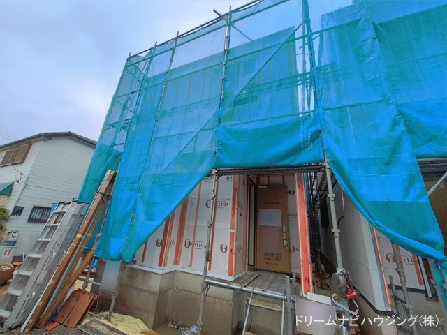 千葉県市川市北方3丁目の新築戸建てシート写真 2026年4月1日撮影