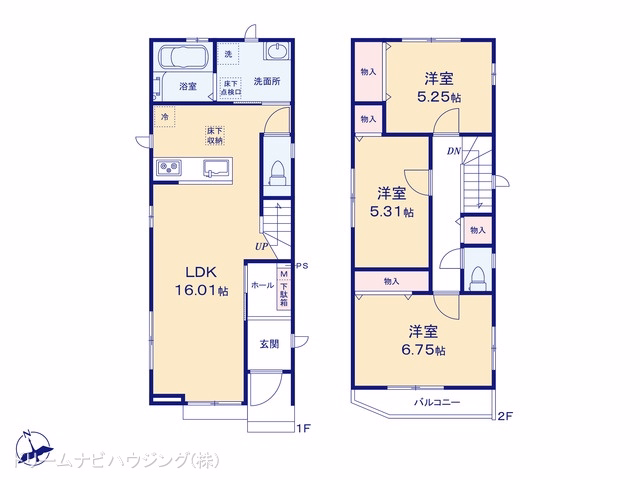 市川市真間5丁目（戸建）A 間取図