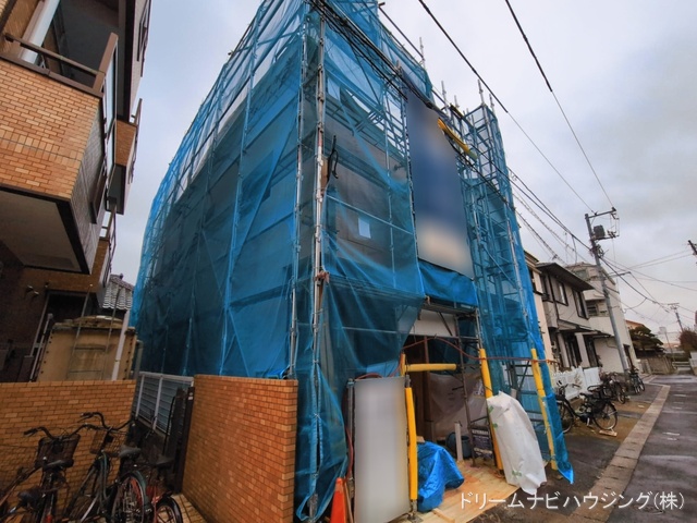 千葉県市川市本行徳の新築戸建て上棟写真 2026年3月9日撮影