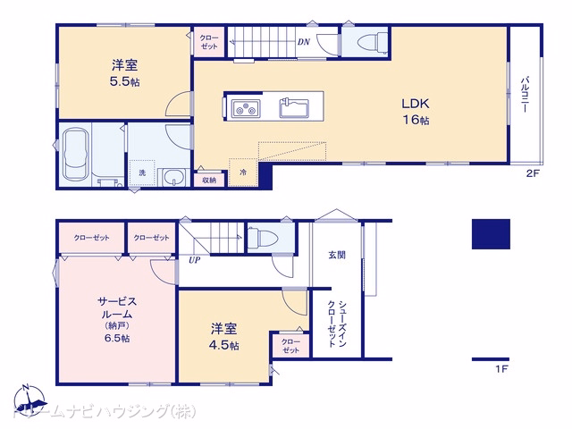 新築戸建て 江戸川区江戸川356 1号棟 間取図