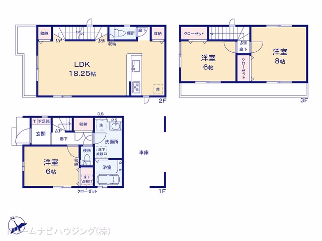 市川市本行徳（戸建）01 間取図