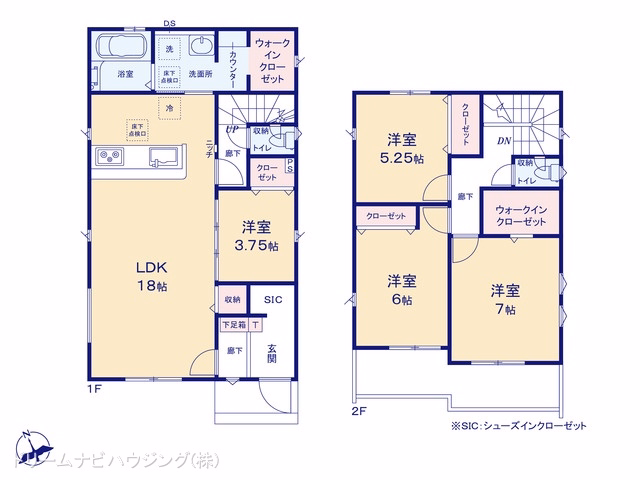 新築戸建て 市川市曽谷16期7棟 2号棟 間取図