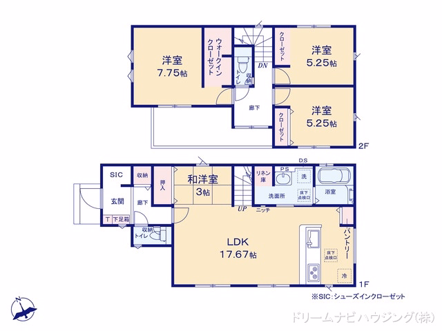 新築戸建て 市川市曽谷16期7棟 4号棟 間取図
