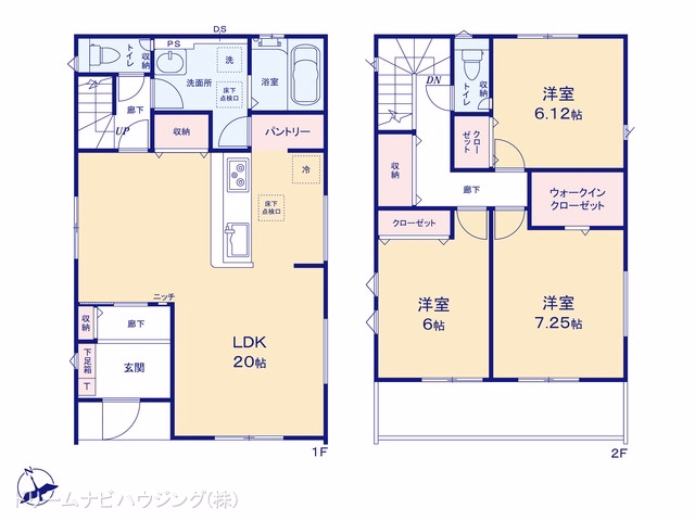 新築戸建て 市川市曽谷16期7棟 5号棟 間取図