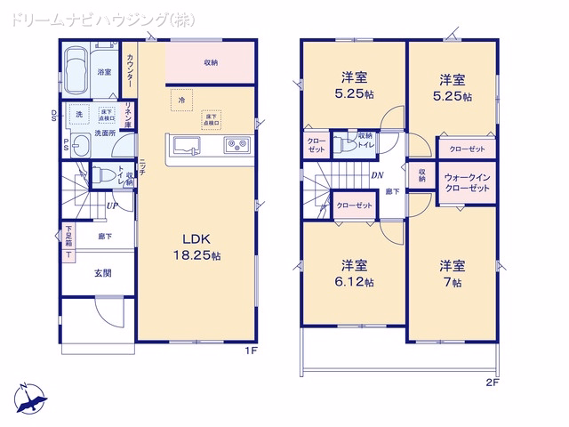 新築戸建て 市川市曽谷16期7棟 6号棟 間取図