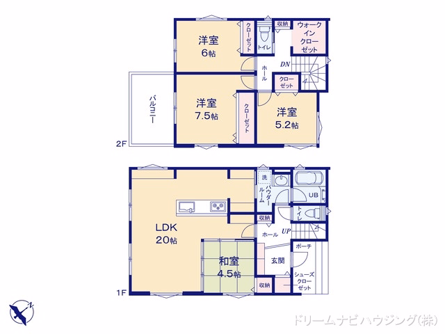 市川市下貝塚3丁目(戸建)03 間取図