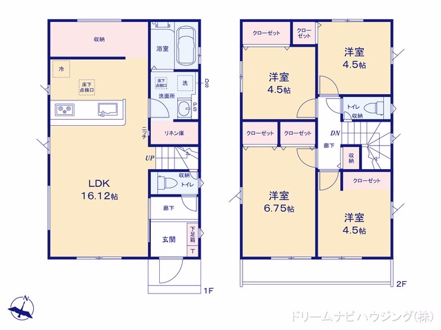 市川市国府台5丁目（戸建）02 間取図