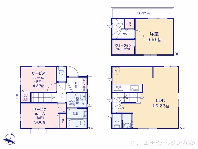 市川市相之川1丁目(戸建)B 間取図
