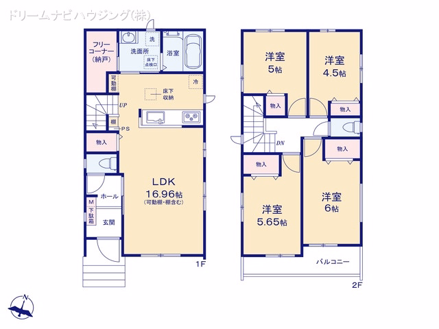 市川市北方町4丁目（戸建）B 間取図
