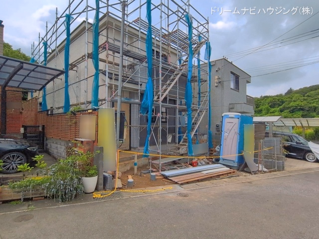 千葉県市川市北国分3丁目の新築戸建て外構写真 2026年6月29日撮影