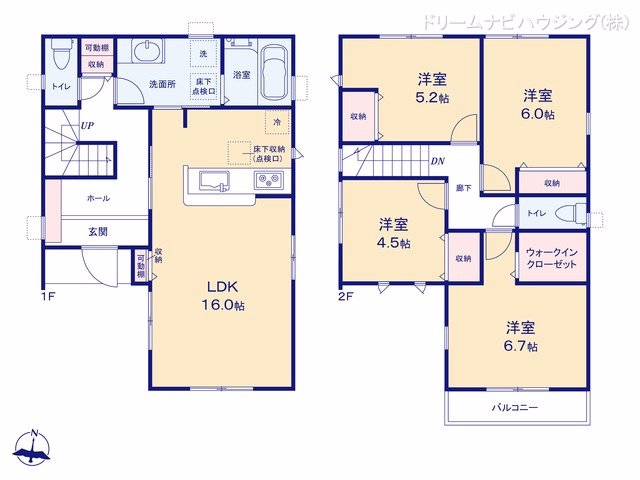市川市菅野2丁目（戸建）02 間取図