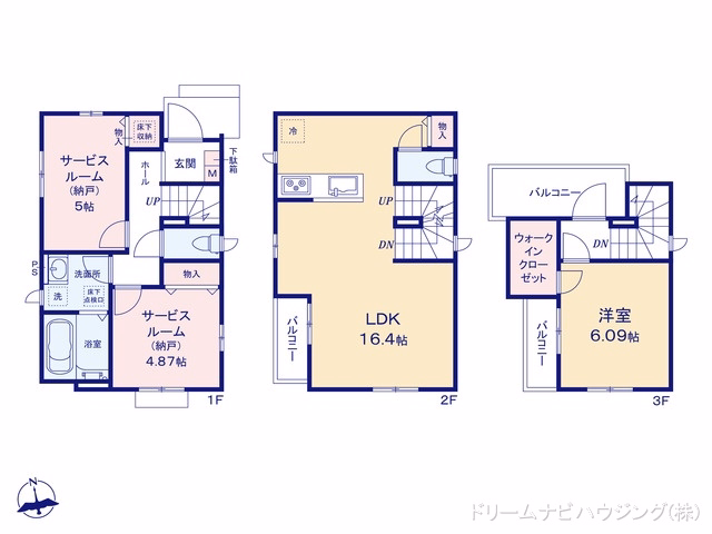 市川市下新宿（戸建）C 間取図