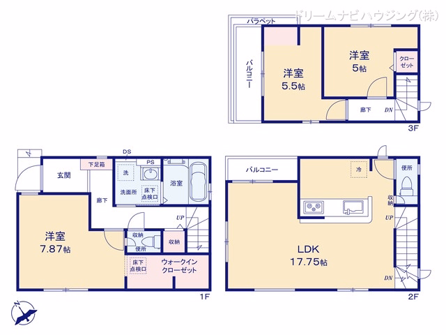 市川市本行徳（戸建）09 間取図