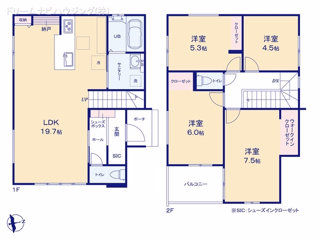 市川市柏井町1丁目（戸建）01 間取図
