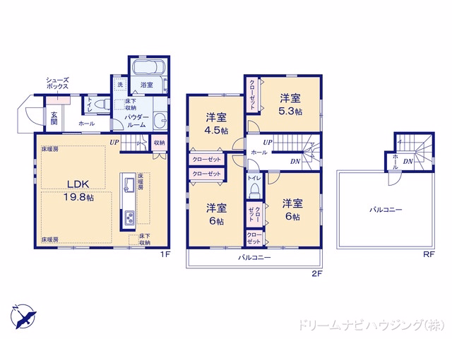 市川市南大野1丁目（戸建）01 間取図