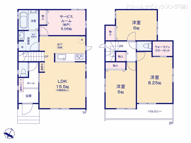 市川市本北方3丁目（戸建）D 間取図