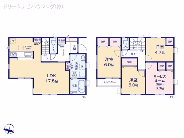 市川市菅野4丁目（戸建）02 間取図