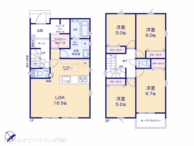 市川市下貝塚3丁目（戸建）03 間取図
