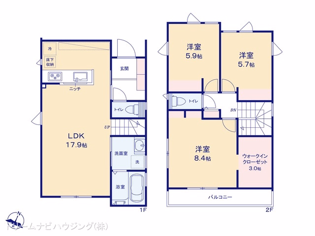 市川市国府台1丁目（戸建）02 間取図