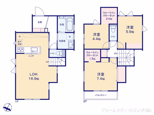 市川市国府台1丁目(戸建)03 間取図
