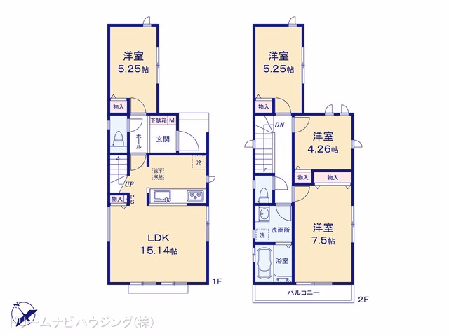 市川市南大野1丁目（戸建）A 間取図