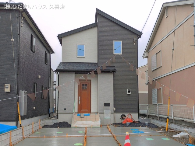 埼玉県久喜市菖蒲町　菖蒲の新築戸建て外構写真 2026年3月24日撮影