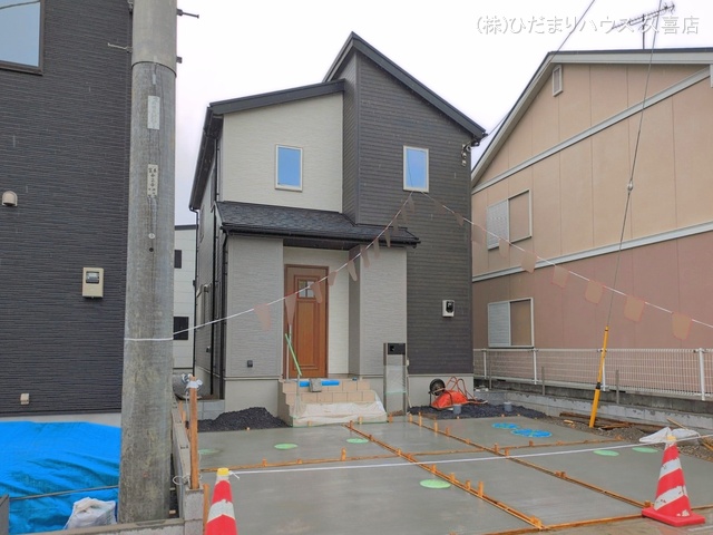 埼玉県久喜市菖蒲町　菖蒲の新築戸建て外構写真 2026年3月24日撮影