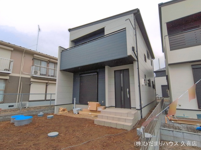 埼玉県久喜市菖蒲町　菖蒲の新築戸建て外構写真 2026年3月24日撮影