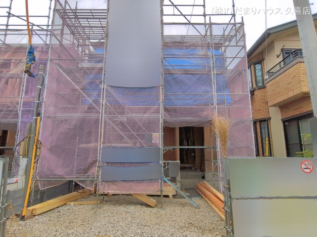 埼玉県白岡市小久喜の新築戸建て上棟写真 2026年3月24日撮影