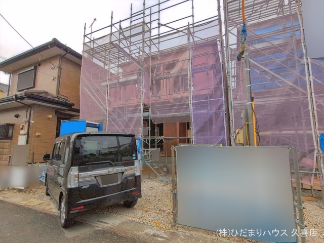 埼玉県白岡市小久喜の新築戸建て上棟写真 2026年3月24日撮影