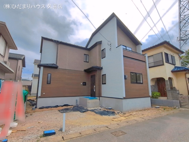 埼玉県南埼玉郡宮代町学園台1丁目の新築戸建て外構写真 2026年6月23日撮影