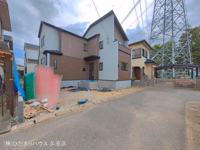 埼玉県南埼玉郡宮代町学園台1丁目の新築戸建て外構写真 2026年6月23日撮影