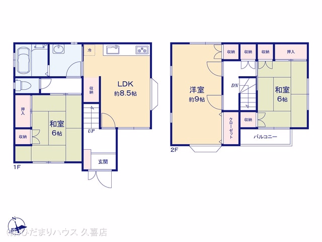 中古戸建て 古河市諸川1432-17 間取図