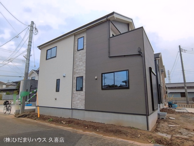 埼玉県久喜市野久喜の新築戸建て外構写真 2026年7月5日撮影