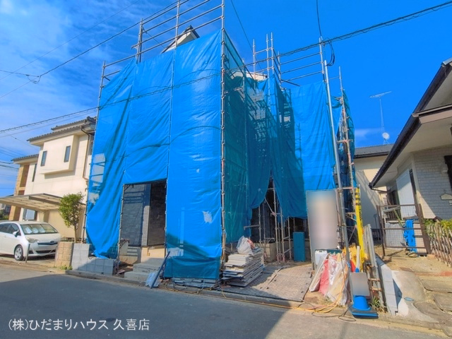 埼玉県久喜市中妻の新築戸建てシート写真 2026年7月8日撮影