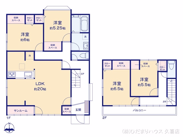 古河市茶屋新田 間取図
