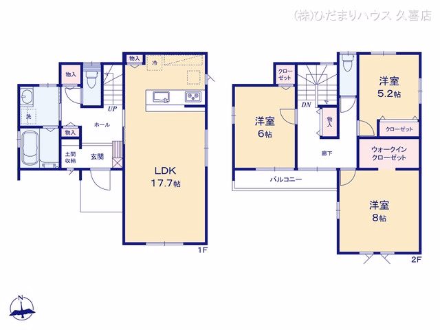 久喜市葛梅（戸建）01 間取図
