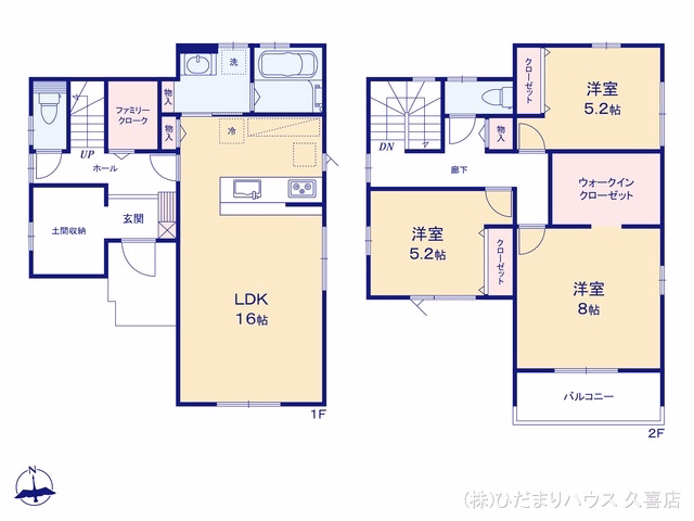 久喜市葛梅（戸建）02 間取図