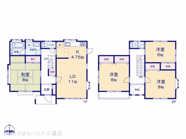 古河市大山 間取図