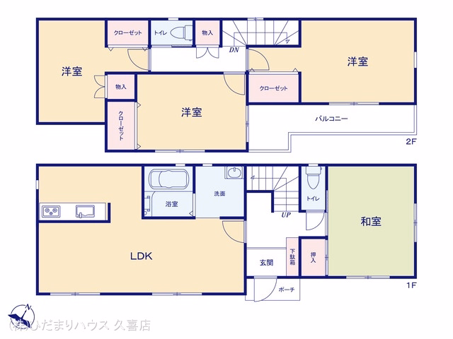 南埼玉郡宮代町川端1丁目 間取図