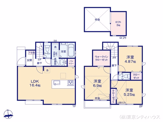 三鷹市上連雀7丁目（戸建）05 間取図