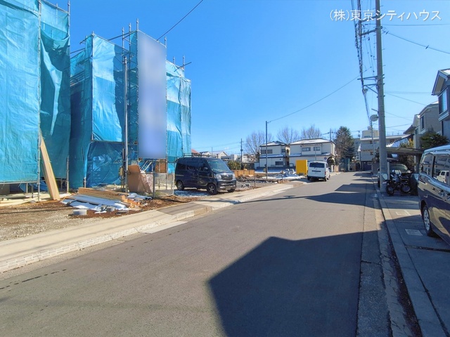 東京都三鷹市北野２丁目の新築戸建て上棟写真 2026年2月8日撮影