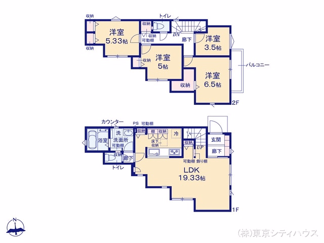 調布市深大寺南町5丁目(戸建)04 間取図