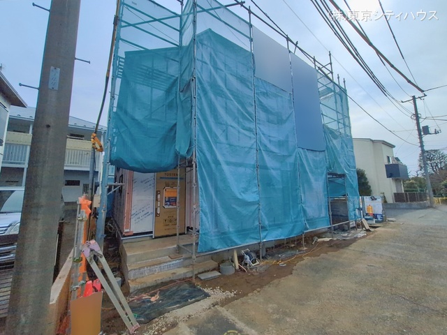 東京都調布市飛田給２丁目の新築戸建てシート写真 2026年2月19日撮影