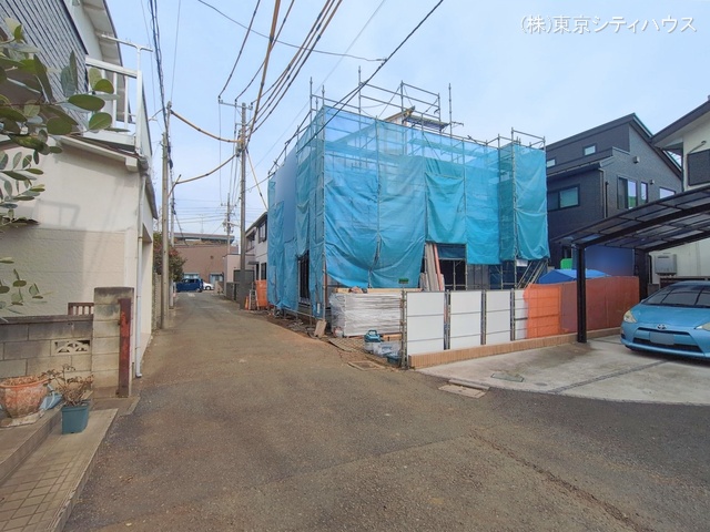 東京都調布市飛田給２丁目の新築戸建てシート写真 2026年2月19日撮影