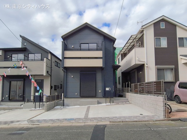 東京都調布市柴崎２丁目の新築戸建て完成写真 2026年1月20日撮影