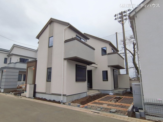 東京都三鷹市野崎３丁目の新築戸建て外構写真 2026年2月25日撮影