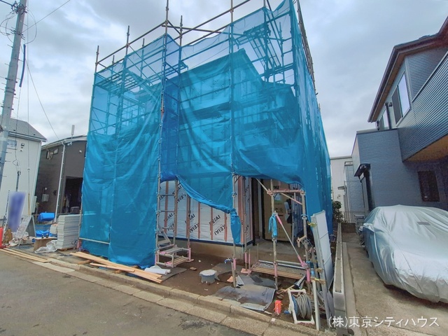 東京都三鷹市深大寺３丁目の新築戸建てシート写真 2026年2月25日撮影