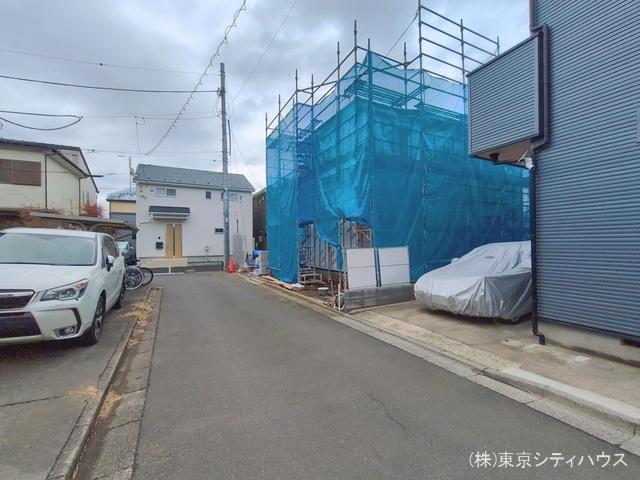 東京都三鷹市深大寺３丁目の新築戸建てシート写真 2026年2月25日撮影